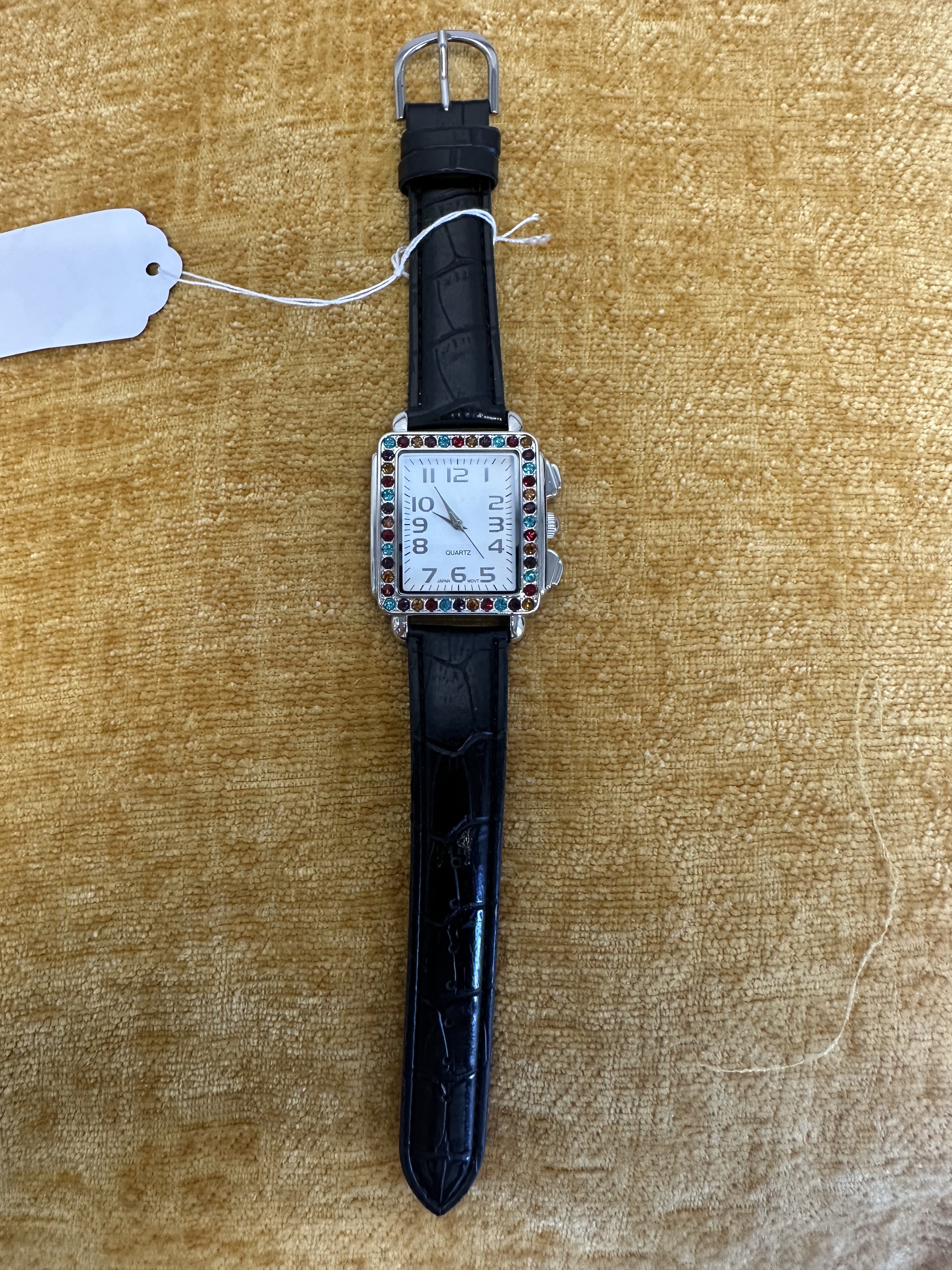 Unbranded Gem-Set Square Watch - angle 1