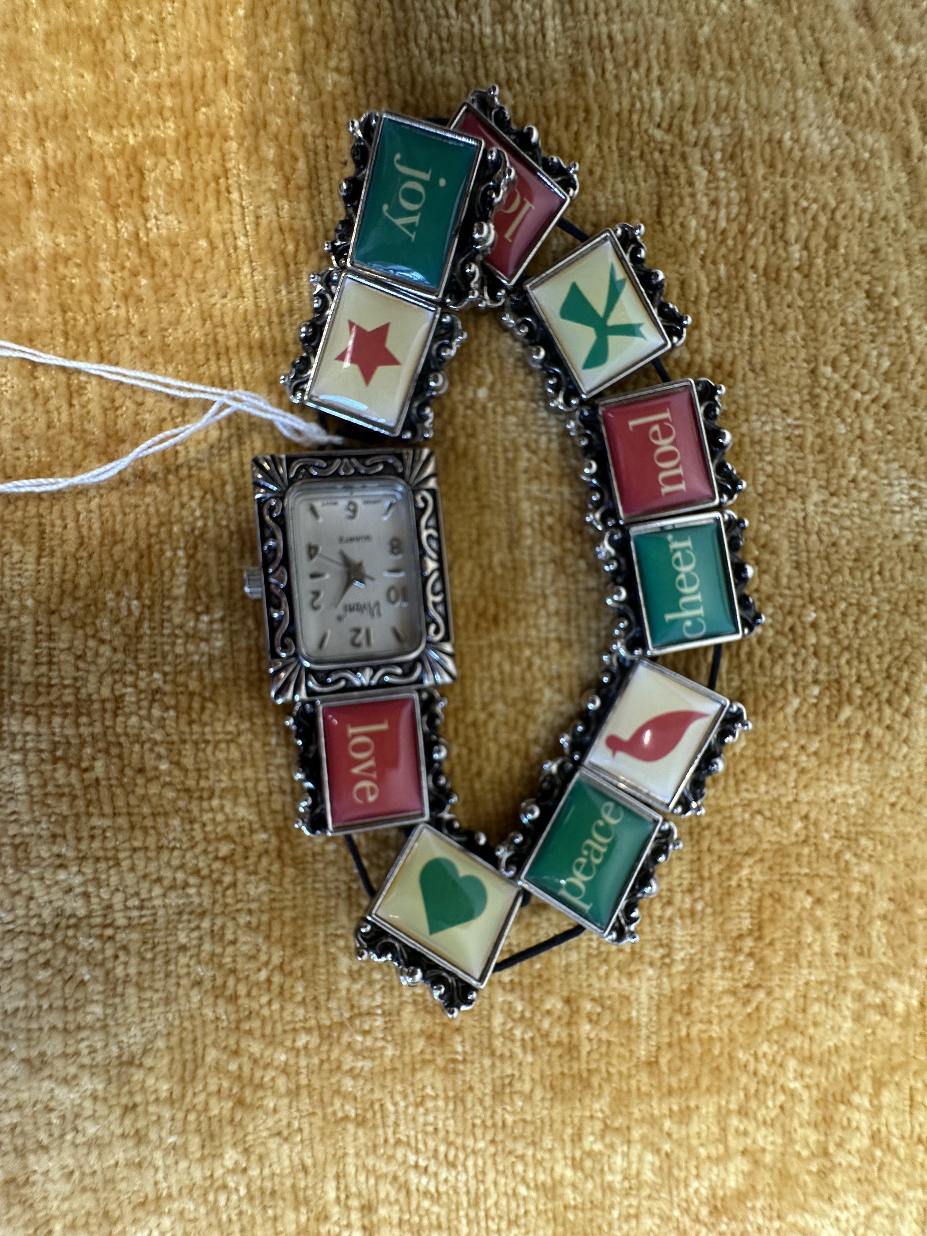 Vivani Holiday Charm Bracelet Watch - angle 1