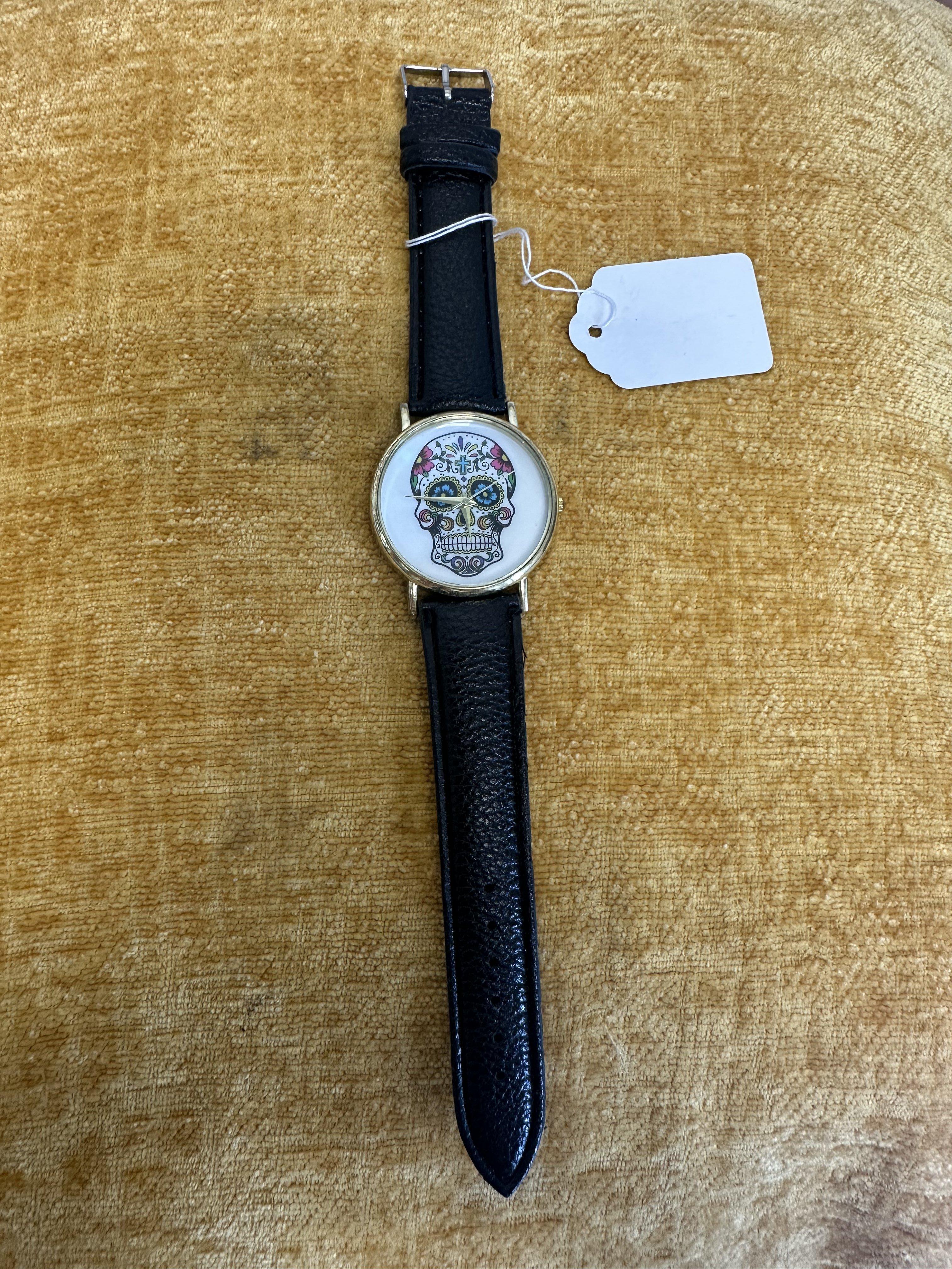 Unbranded Day of the Dead Skull Dial - angle 1