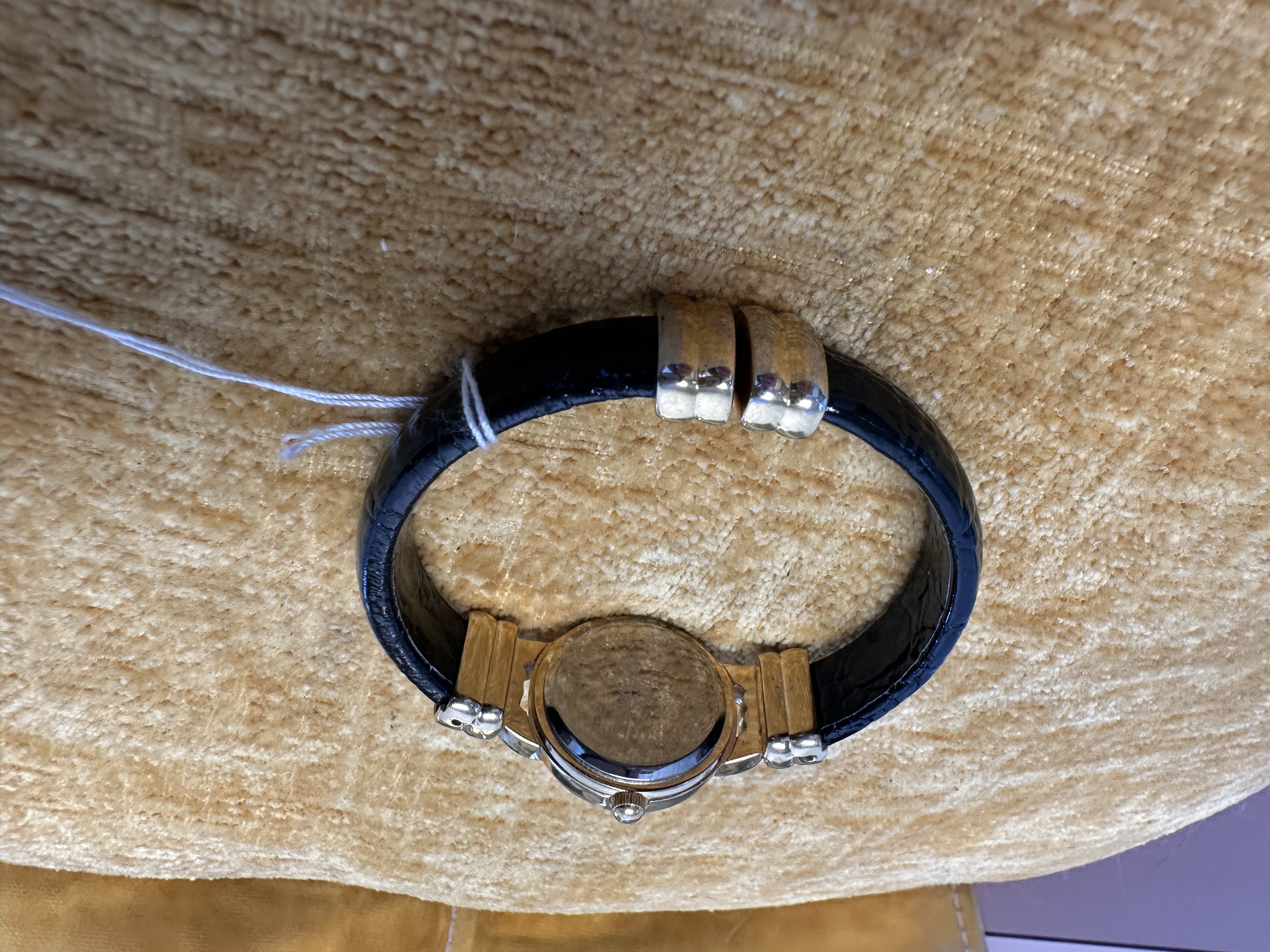 Black Hills Gold Bangle Watch with Leaf Motif - angle 2