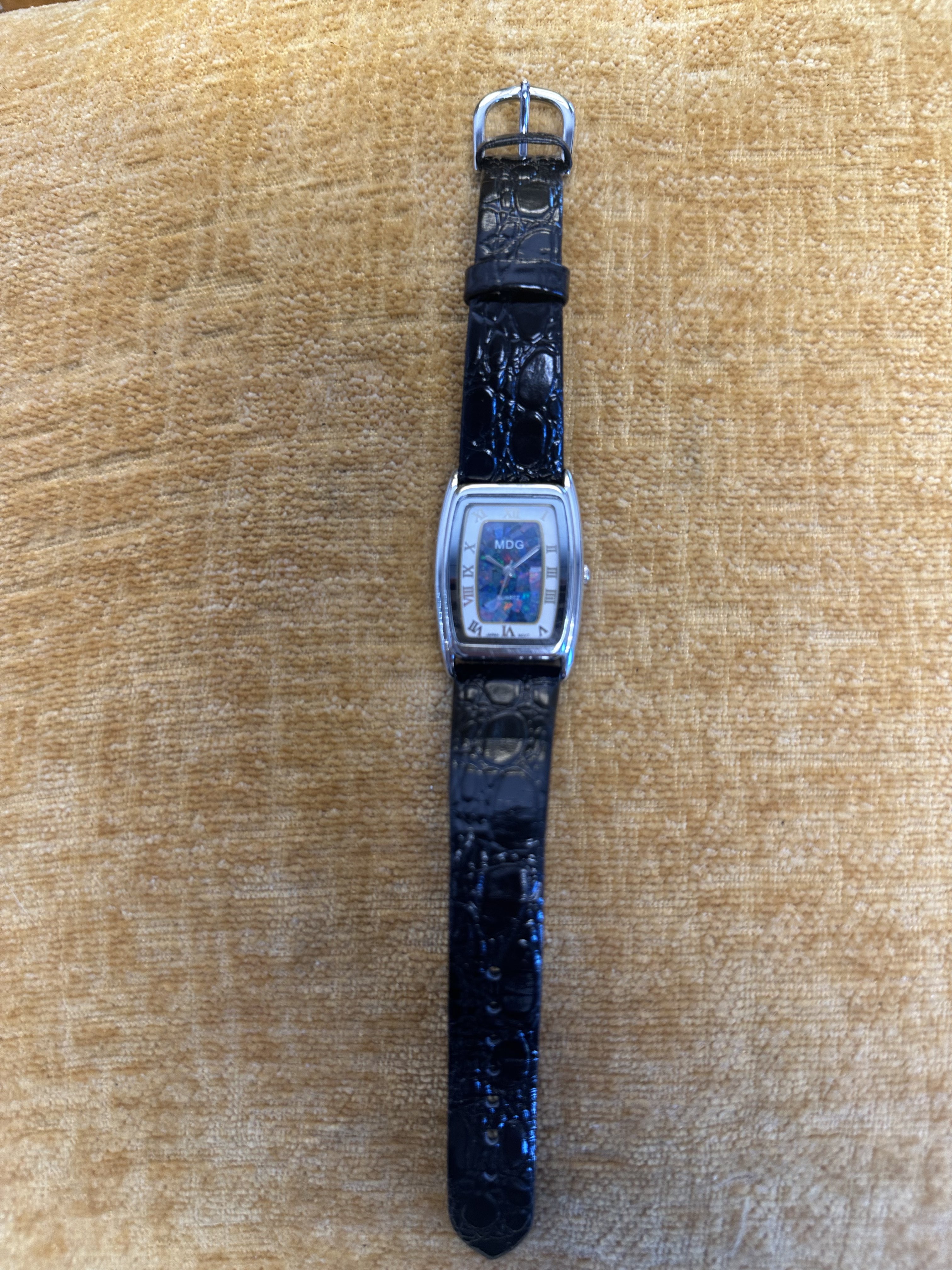MDG Tonneau Roman Numeral Watch - angle 1