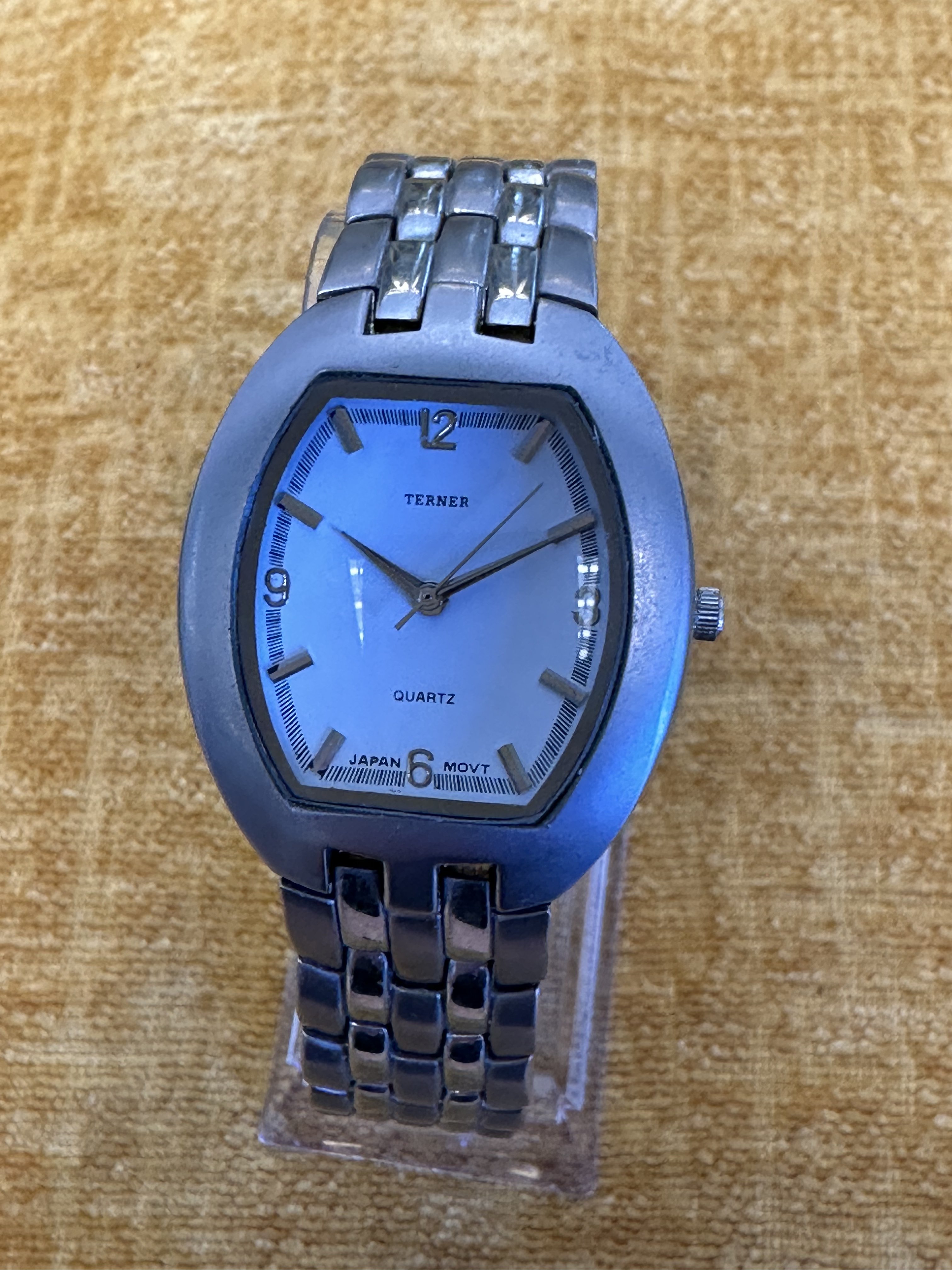 TERNER Tonneau-Cased Integrated Bracelet Watch - angle 1