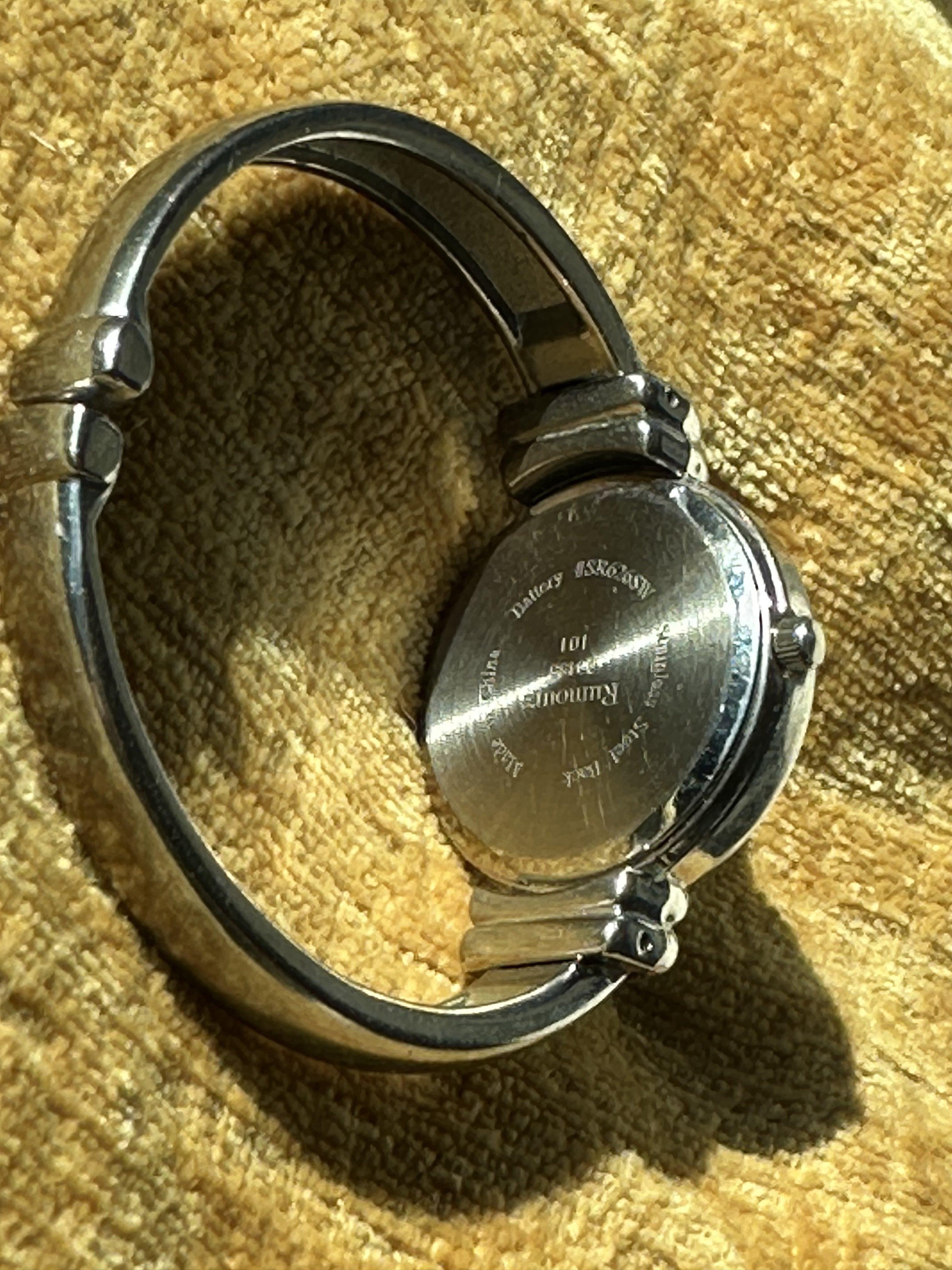 Amours Abalone Dial Bangle Watch - angle 2
