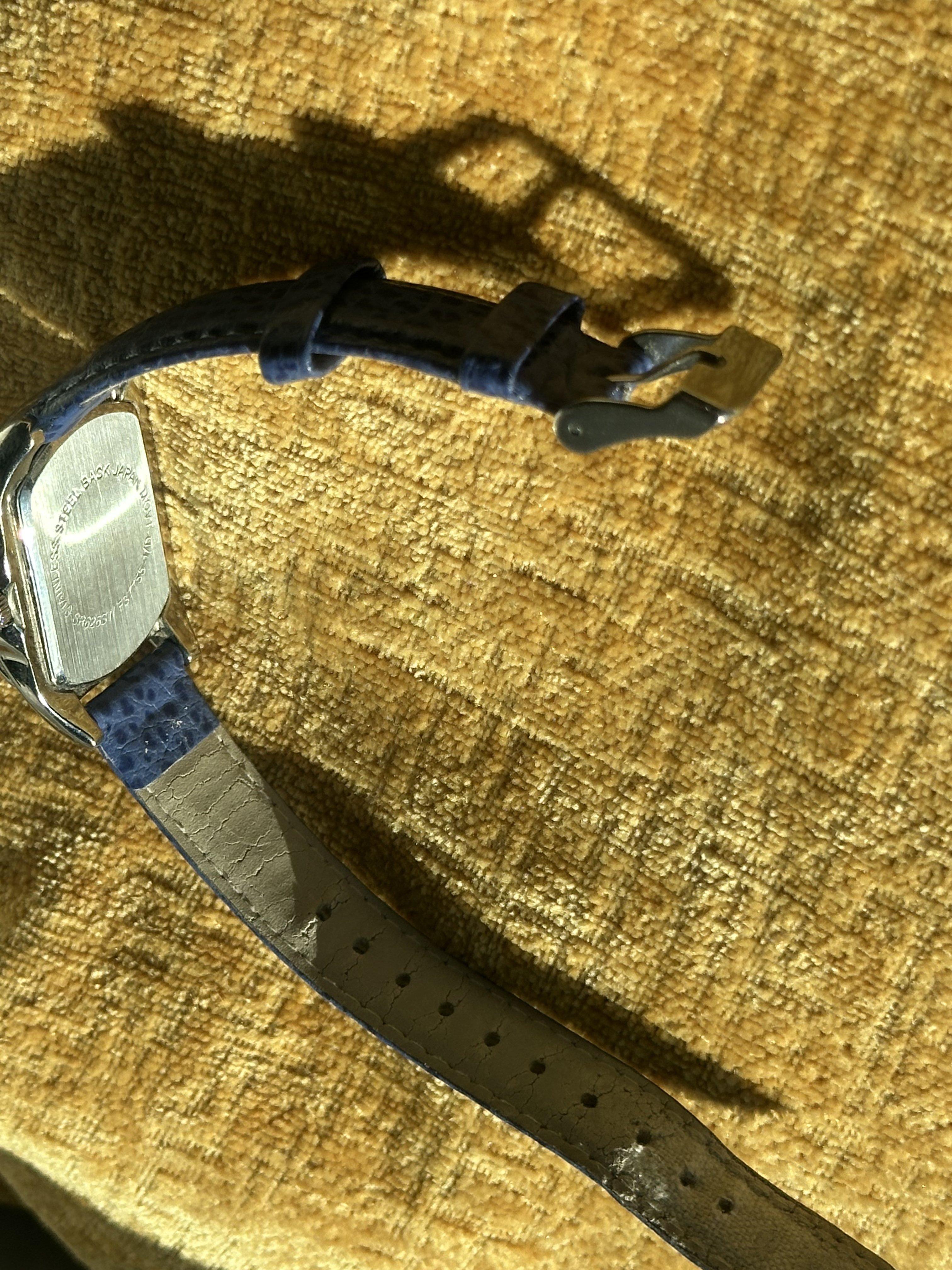 Balco Tonneau Case Crystal Bezel Watch - angle 2