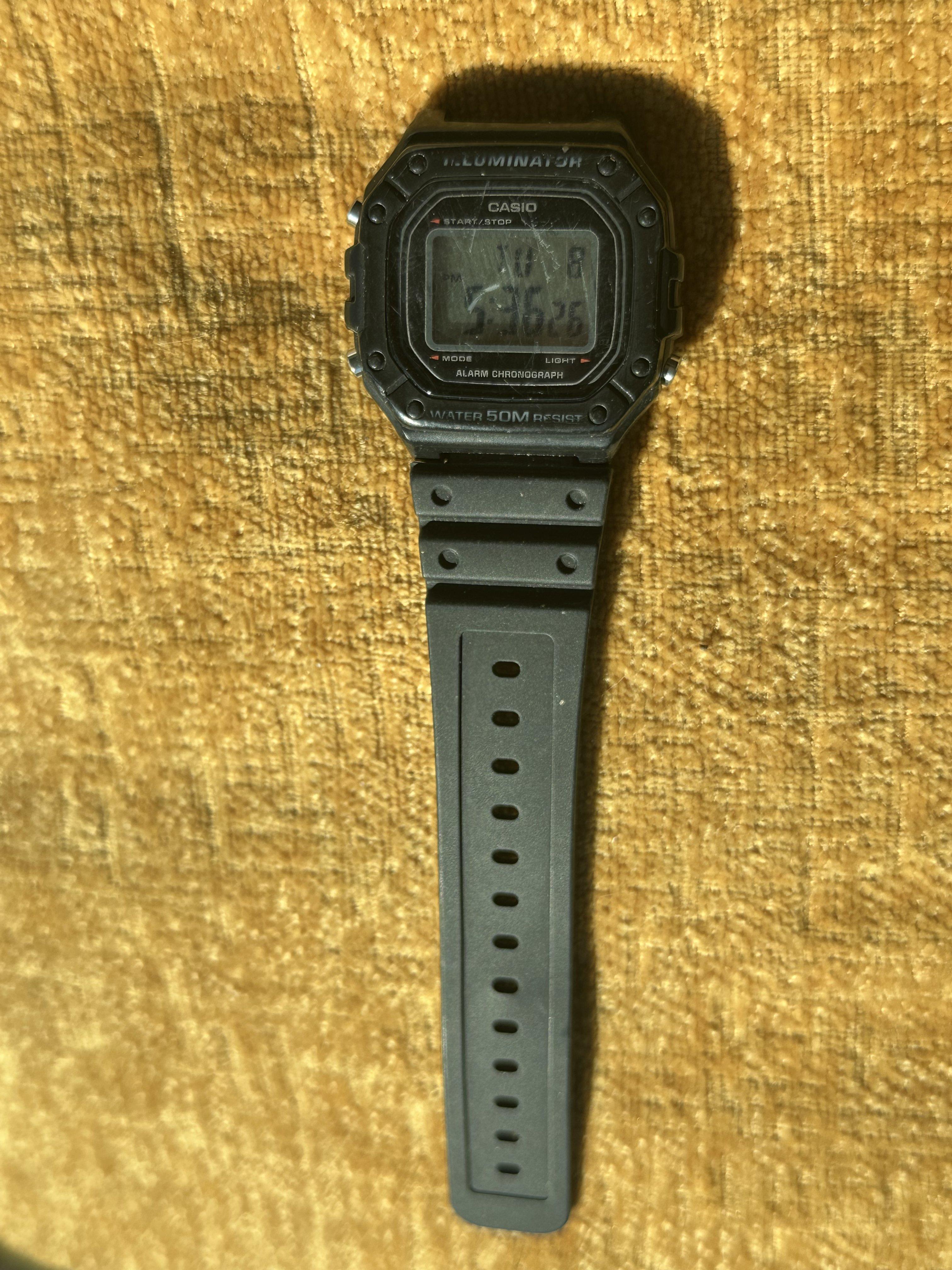 Casio Illuminator Digital Watch - angle 1
